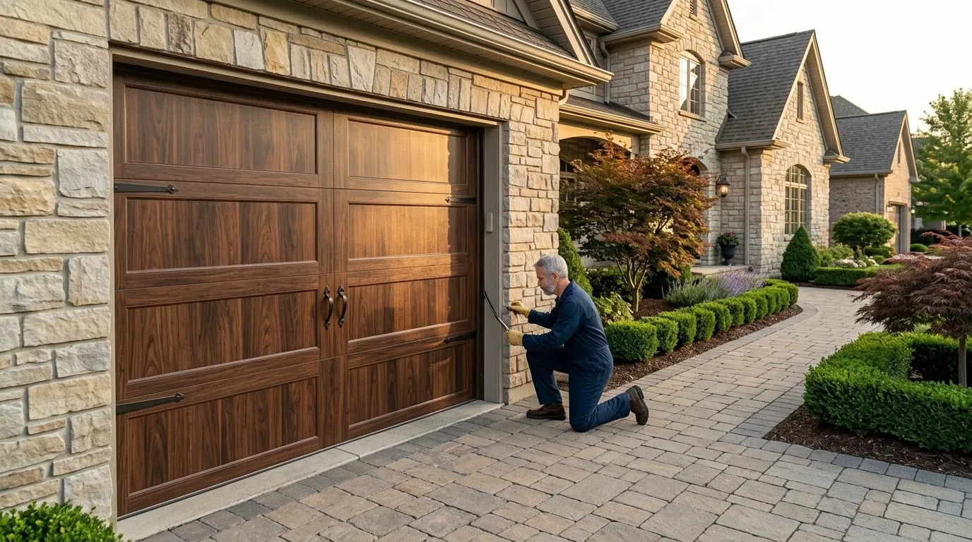 Garage door repair work in Oklahoma City, OK